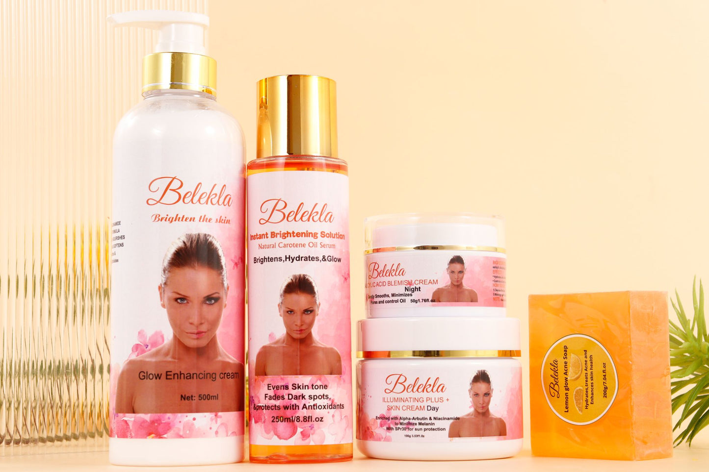 Belekla Radiant Skin Essentials – Lotion, Serum, Creams & Soap