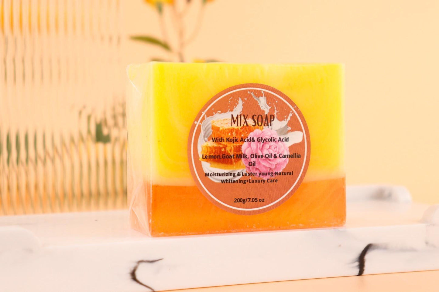 Belekla Mixed Herbal Soap – Lemon, Goat Milk & Olive Oil